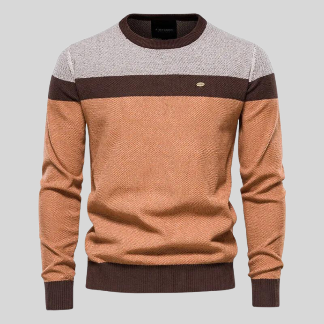 Maglione Uomo Maniche Lunghe Vestibilità Regolare Pullover