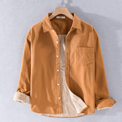 Camicia da Uomo a Vestibilità Aderente con Dettaglio Taschino