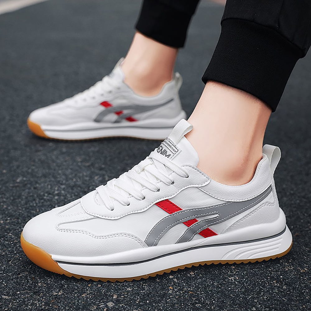 Herresommermokkasiner med rund tå og lav hæl