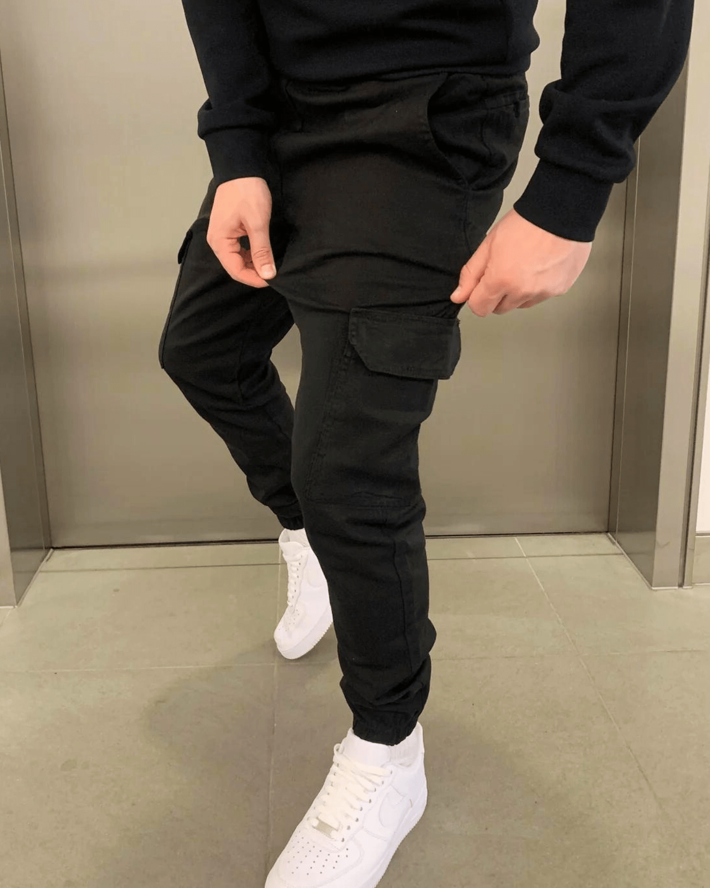 Jogger Cargo da Uomo con Vestibilità Comoda, Vita Elastica e Tasche Funzionali