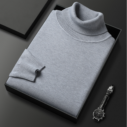 Maglione Invernale da Uomo a Collo Alto con Maniche Lunghe