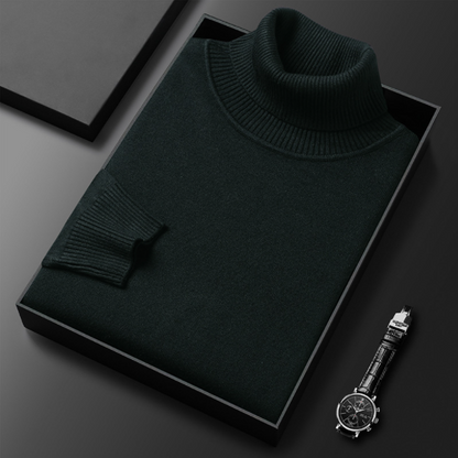Maglione Invernale da Uomo a Collo Alto con Maniche Lunghe