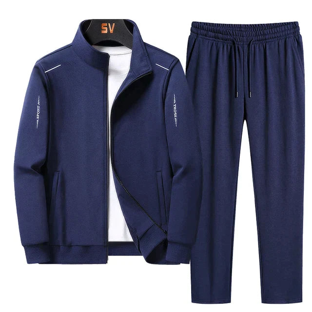 Uomo Morbido Traspirante Jogger Tracksuit Ideale per Tutte le Stagioni