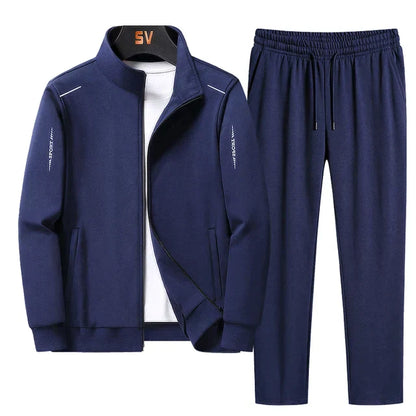 Uomo Morbido Traspirante Jogger Tracksuit Ideale per Tutte le Stagioni