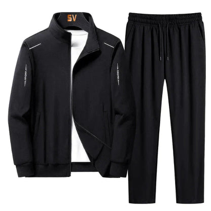 Uomo Morbido Traspirante Jogger Tracksuit Ideale per Tutte le Stagioni