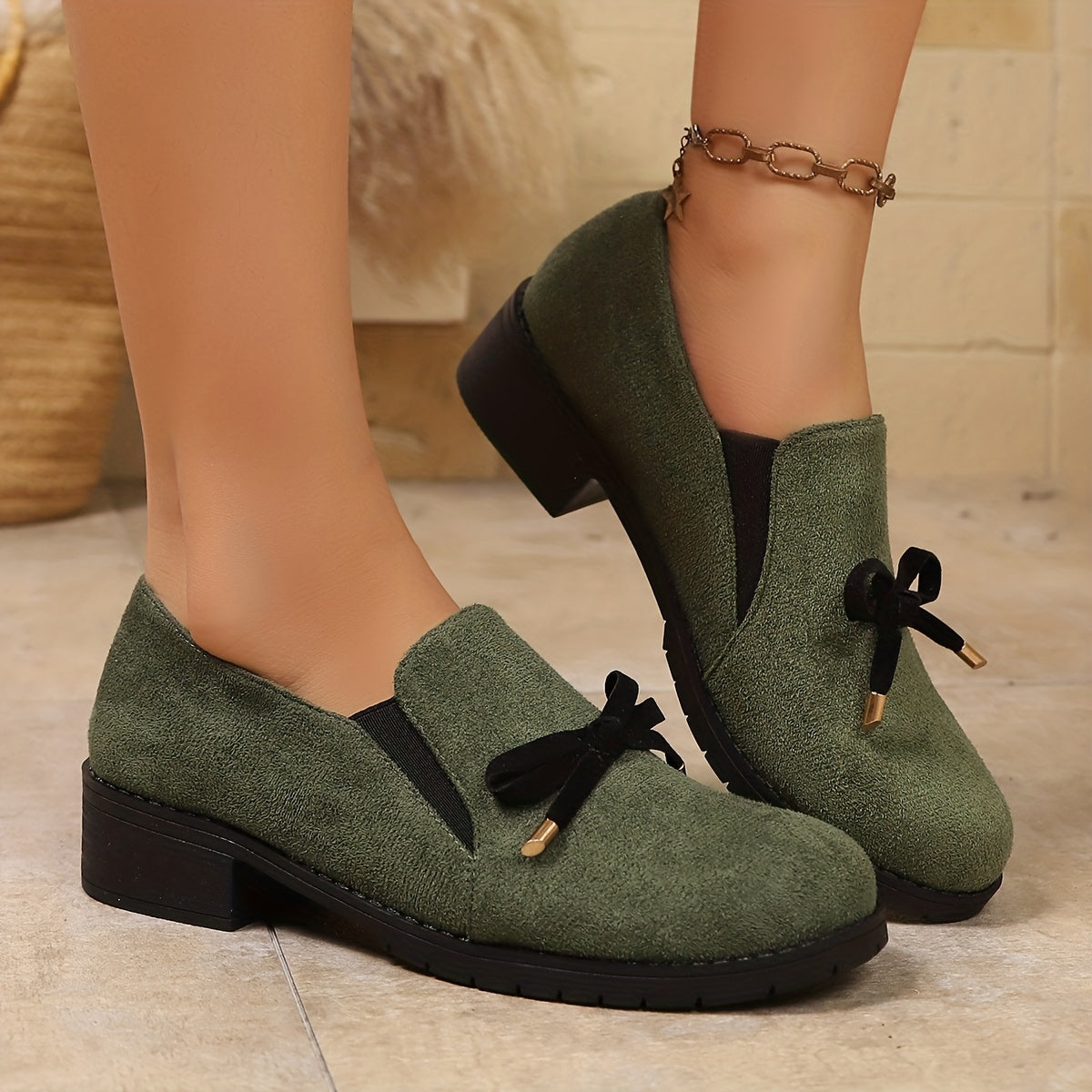 Slip-on damesko med blød støtte