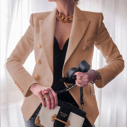 Blazer sartoriale con vestibilità slim e dettagli raffinati I Ideale per primavera e autunno