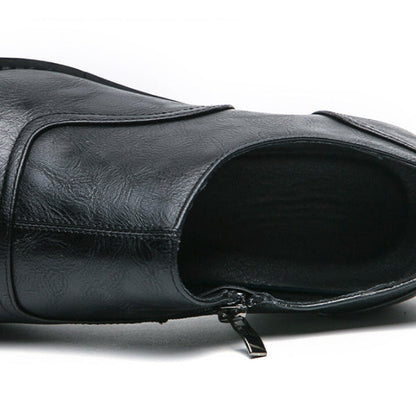 Scarpe Eleganti da Uomo in Pelle con Punta Quadra – Ideali per Occasioni Formali e Lavoro