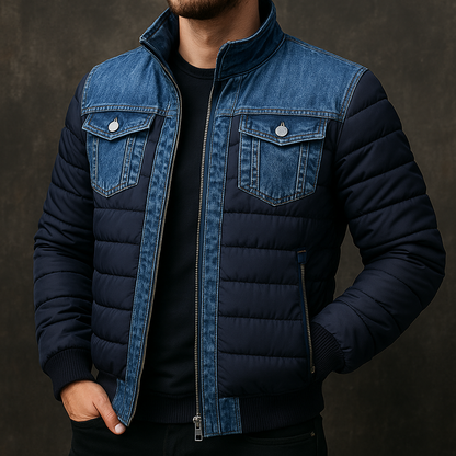 Giacca Uomo Cappuccio Regolabile Tasche Multiple