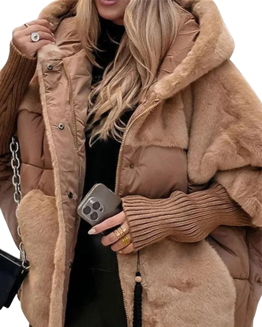 Piumino Invernale da Donna con Cappuccio