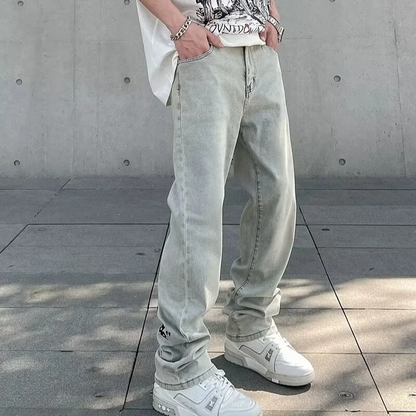 Jeans da Uomo con Vestibilità Rilassata e Silhouette Oversize