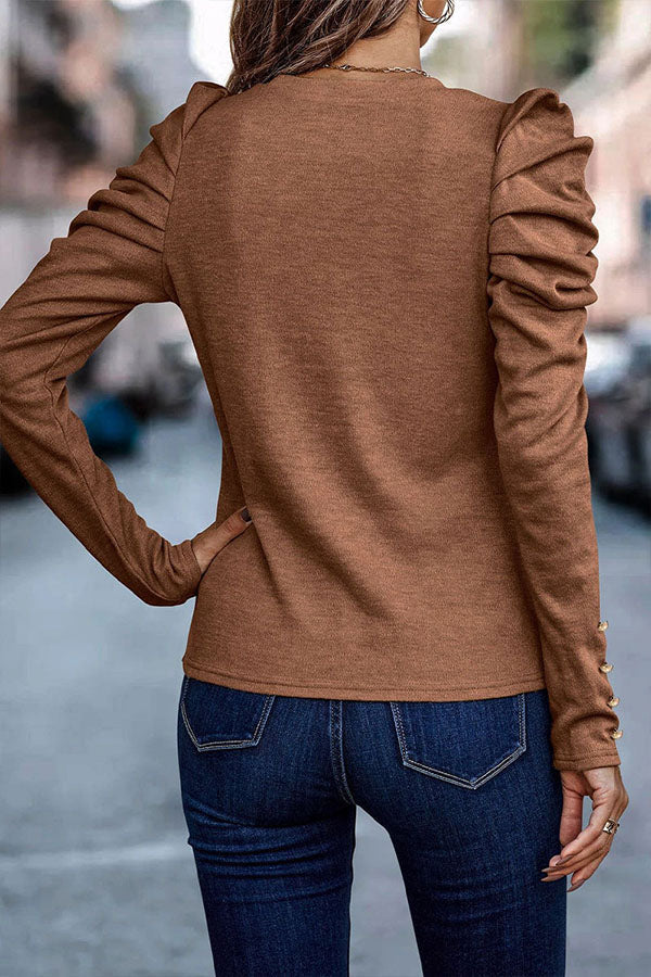 Maglia da Donna a Maniche Lunghe con Inserti in Pizzo All’Uncinetto