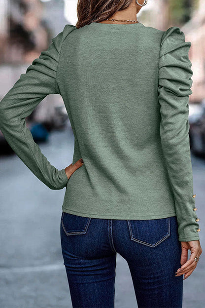 Maglia da Donna a Maniche Lunghe con Inserti in Pizzo All’Uncinetto