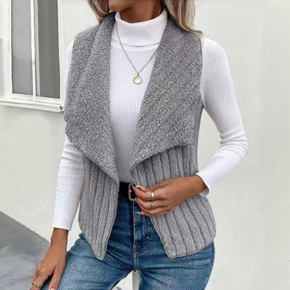 Cardigan lungo aperto in maglia morbida tinta unita ideale per la primavera