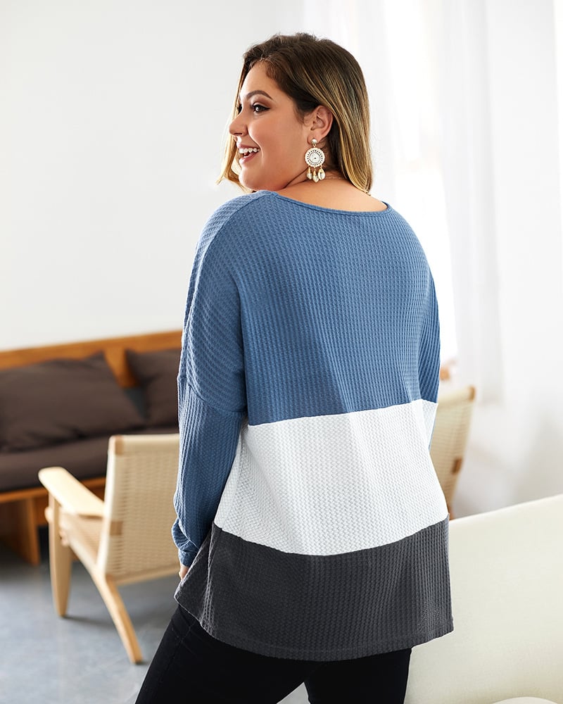 Maglione da Donna Pullover in Maglia con Dettagli a Coste