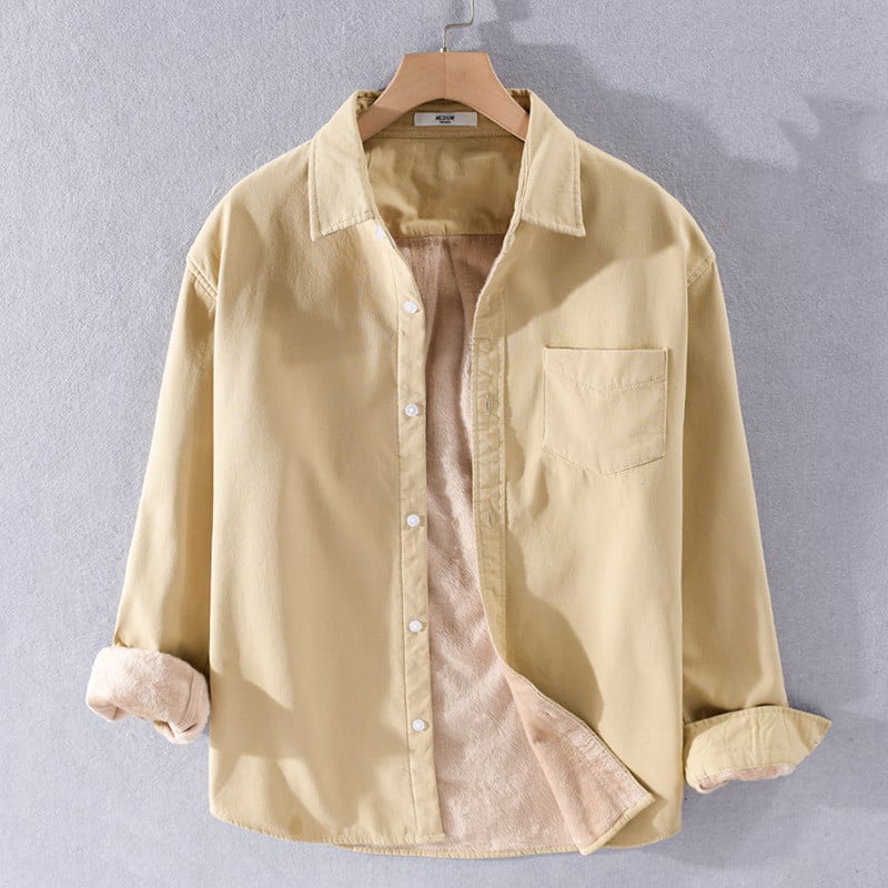 Camicia da Uomo a Vestibilità Aderente con Dettaglio Taschino