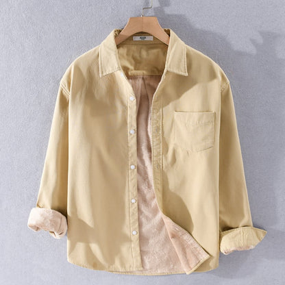 Camicia da Uomo a Vestibilità Aderente con Dettaglio Taschino