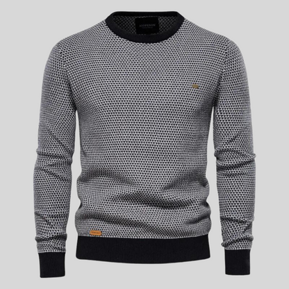 Maglione da Uomo in Maglia con Girocollo e Maniche Lunghe