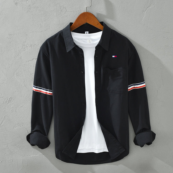 Camicia Estiva da Uomo a Maniche Lunghe con Chiusura a Bottoni