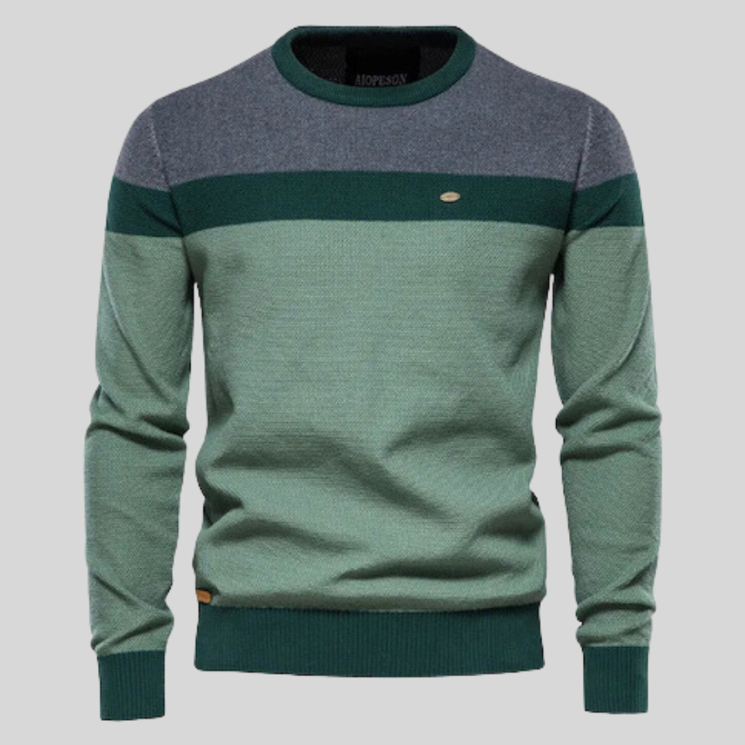 Maglione Uomo Maniche Lunghe Vestibilità Regolare Pullover