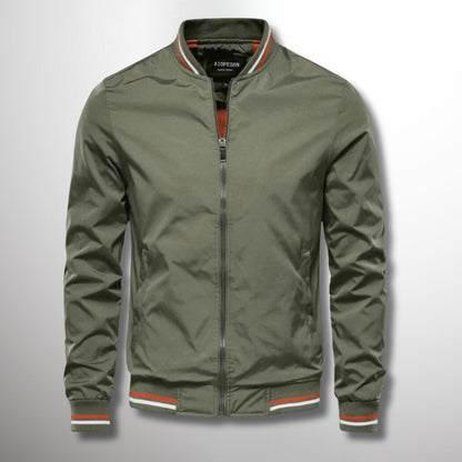 Giacca leggera da uomo idrorepellente con chiusura a zip | Ideale per primavera e autunno