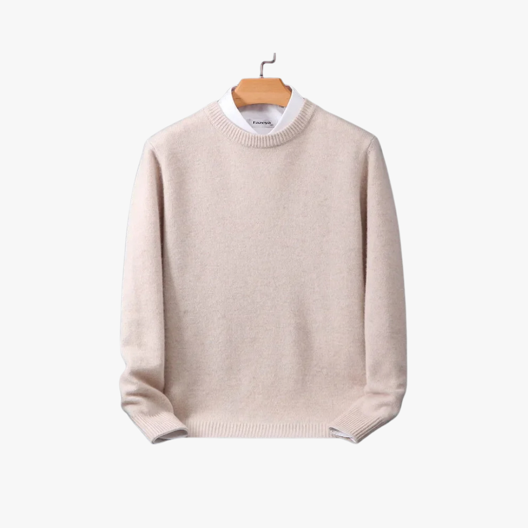 Maglione da Uomo a Girocollo in Maglia con Vestibilità Ampia