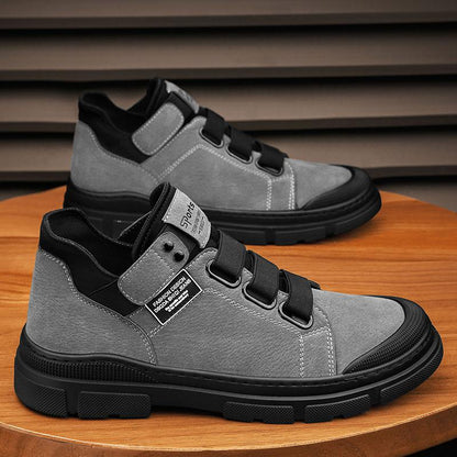 Herresneakers til vinter med elastisk bånd og knælængde design