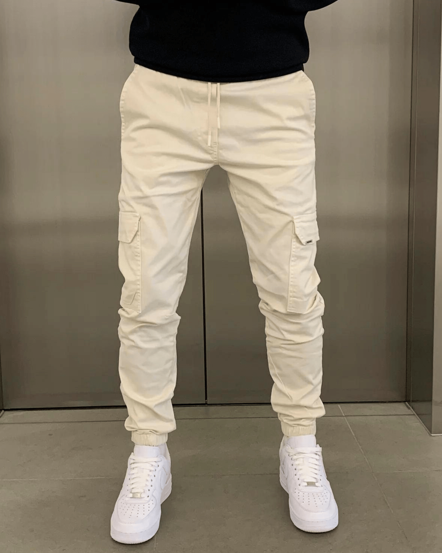 Jogger Cargo da Uomo con Vestibilità Comoda, Vita Elastica e Tasche Funzionali