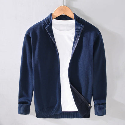 Cardigan Slim Fit Uomo a Tinta Unita Ideale per l'Autunno