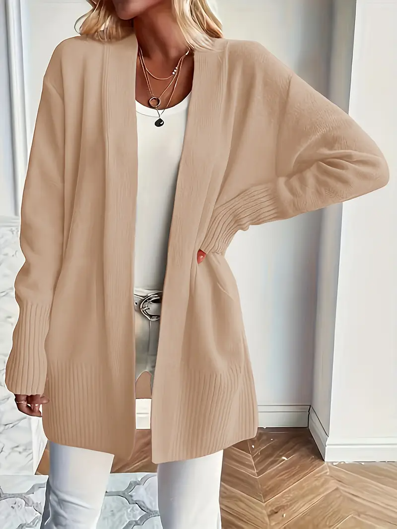 Maglione da Donna in Maglia con Girocollo e Vestibilità Rilassata