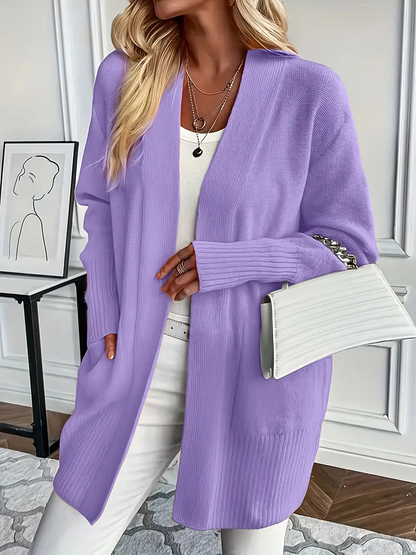 Maglione da Donna in Maglia con Girocollo e Vestibilità Rilassata