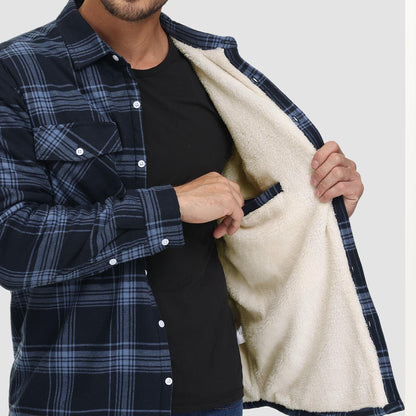 Giacca Camicia Casual da Uomo con Tasche