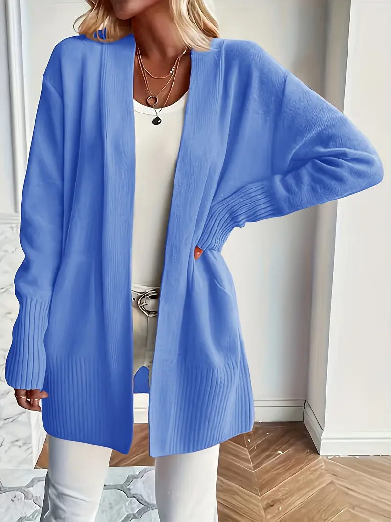 Maglione da Donna in Maglia con Girocollo e Vestibilità Rilassata