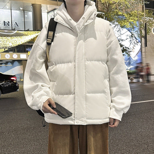 Gilet Imbottito Invernale da Uomo con Collo Alto e Taglie Plus