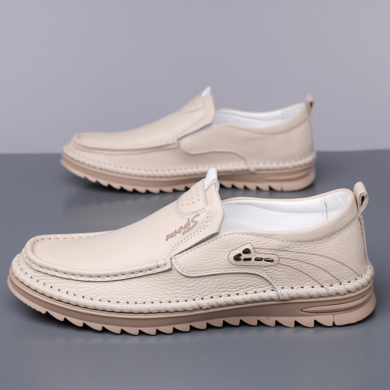 Herresko til kørsel med gummisål og slip-on design
