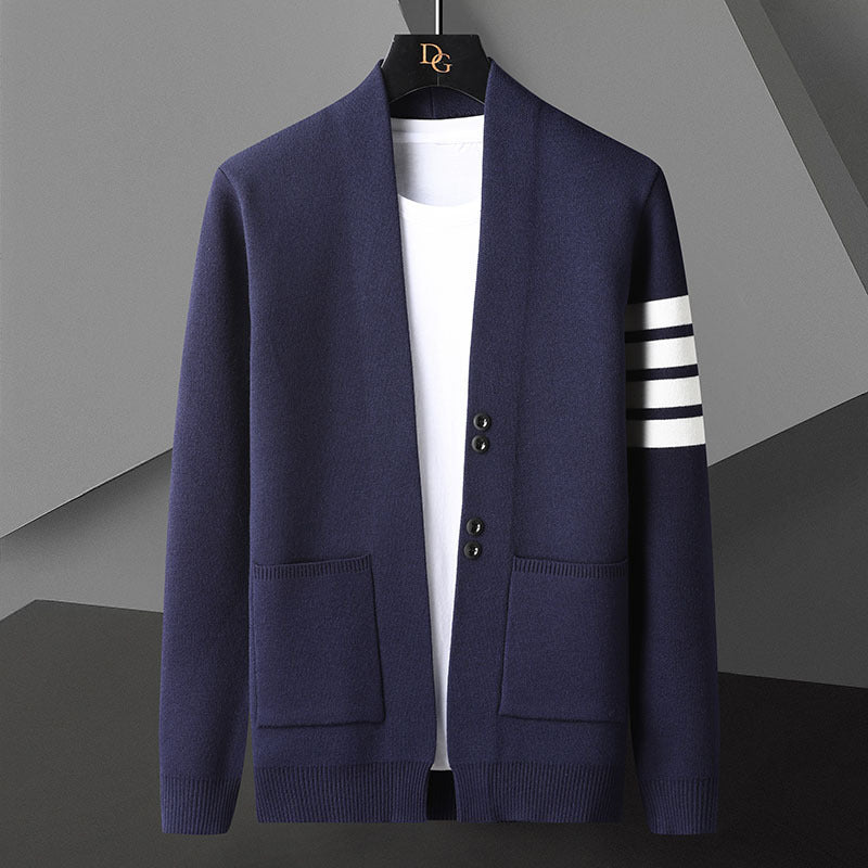 Cardigan Uomo Maglione Aperto Frontale – Ideale per Primavera e Autunno