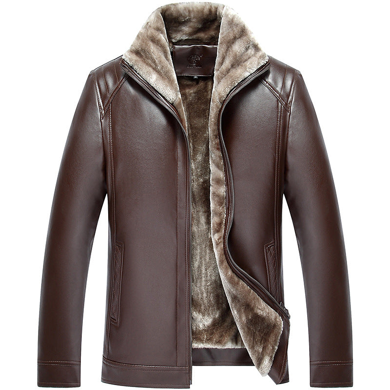 Chaqueta de invierno para hombre con cuello de solapa y múltiples bolsillos
