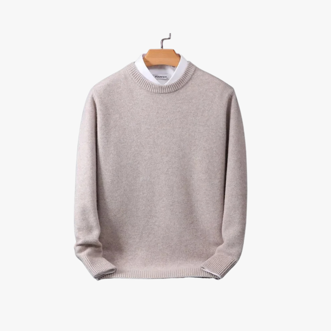 Maglione da Uomo a Girocollo in Maglia con Vestibilità Ampia
