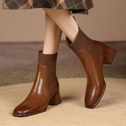 Stivaletti da Donna Tacco Basso Design Solido