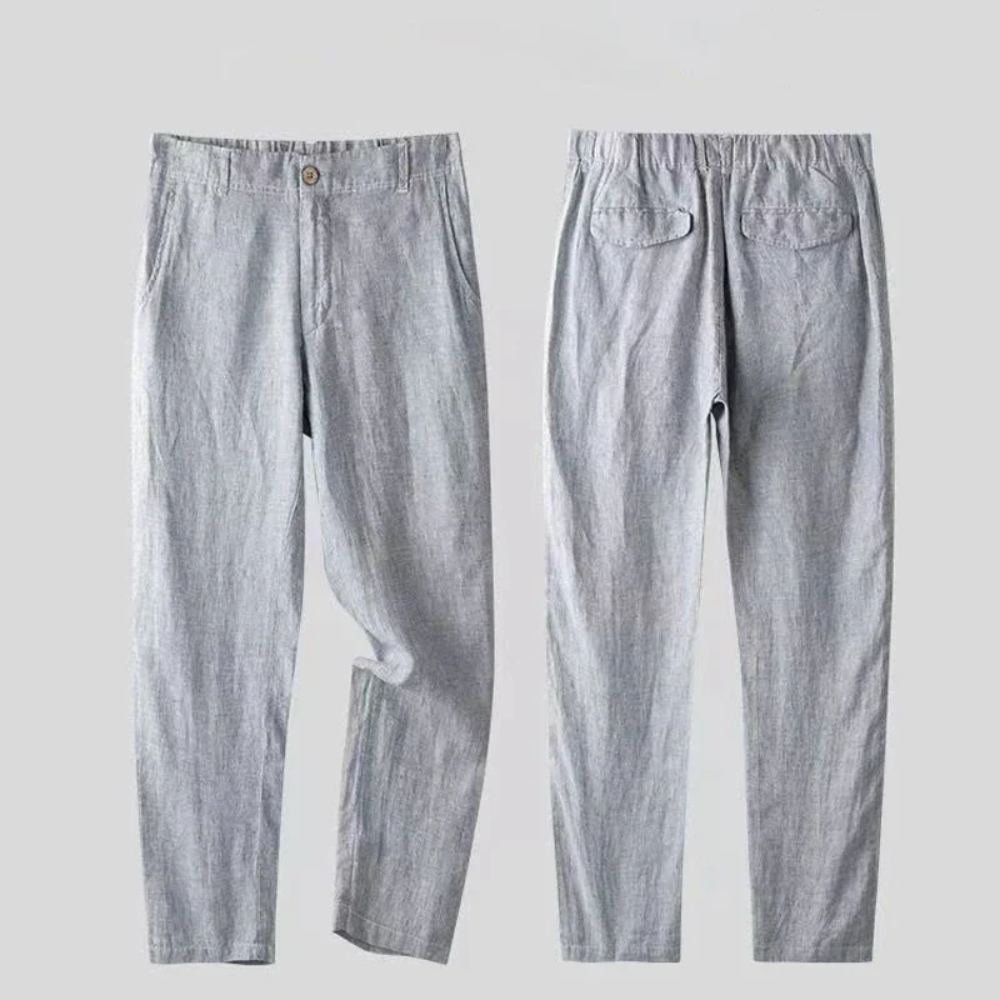 Completo Estivo da Uomo Due Pezzi con Camicia e Pantaloni a Taglio Affusolato