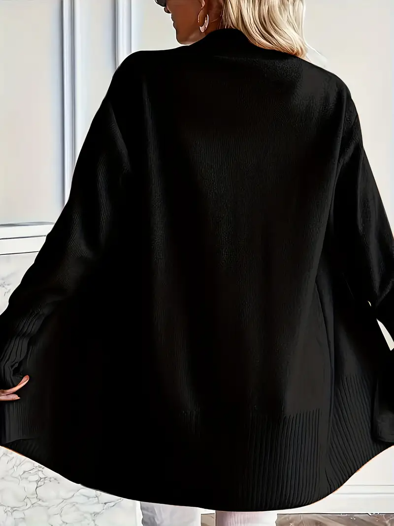 Maglione da Donna in Maglia con Girocollo e Vestibilità Rilassata