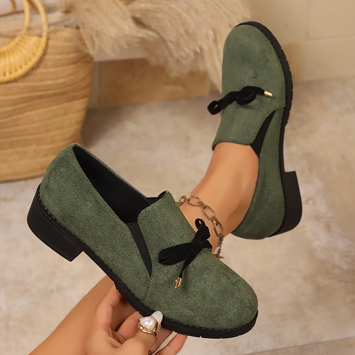 Slip-on damesko med blød støtte