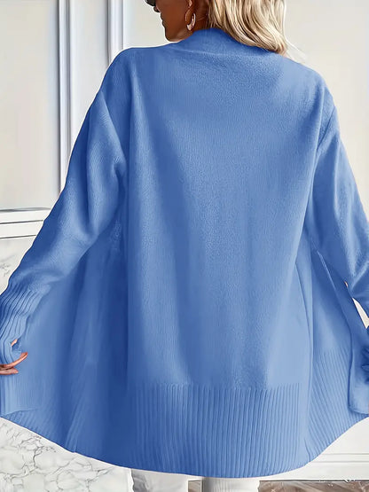 Maglione da Donna in Maglia con Girocollo e Vestibilità Rilassata