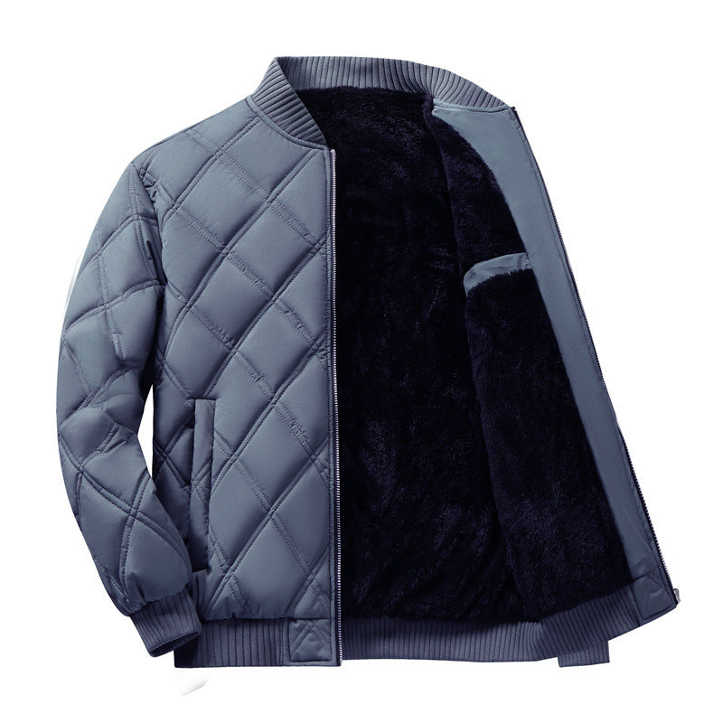 Abrigo de invierno para hombre forrado con polar