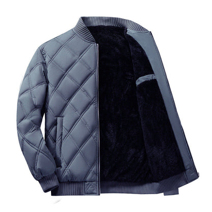 Abrigo de invierno para hombre forrado con polar