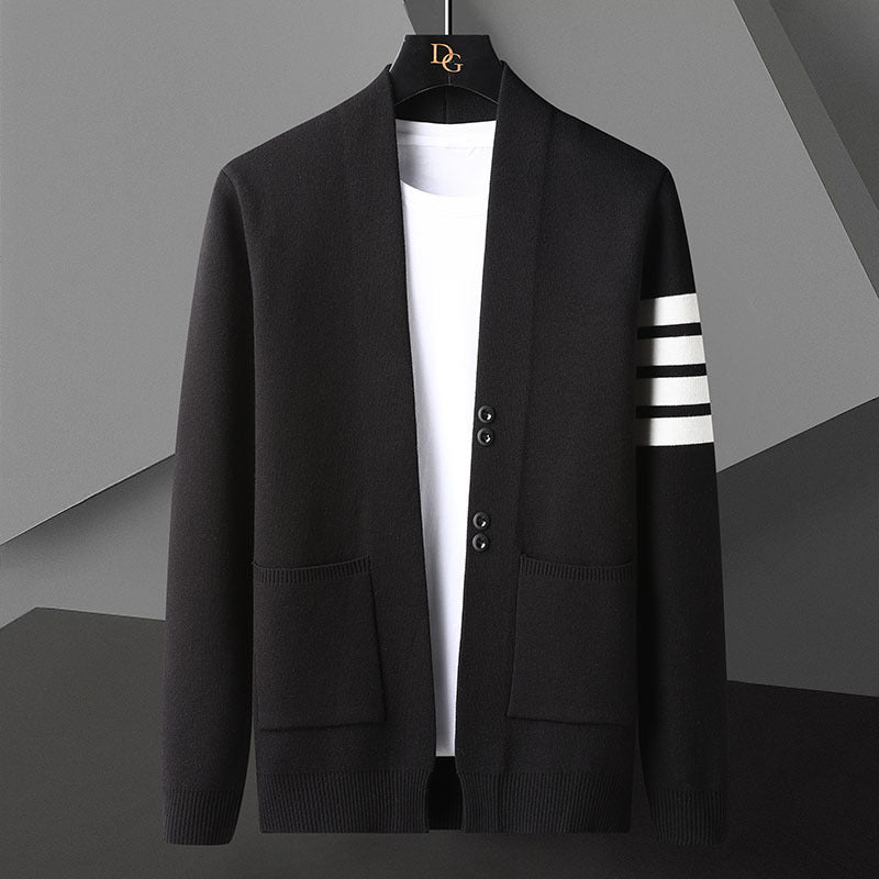 Cardigan Uomo Maglione Aperto Frontale – Ideale per Primavera e Autunno