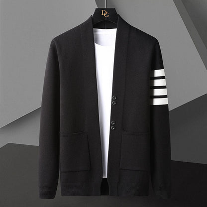Cardigan Uomo Maglione Aperto Frontale – Ideale per Primavera e Autunno