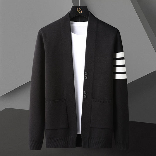 Cardigan Uomo Maglione Aperto Frontale – Ideale per Primavera e Autunno