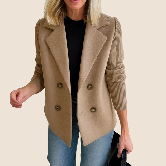 Blazer Donna Ajustado con Bolsillos Funcionales