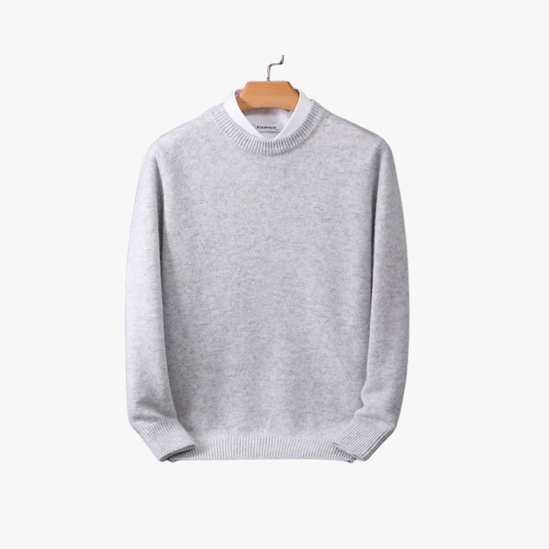 Maglione da Uomo a Girocollo in Maglia con Vestibilità Ampia